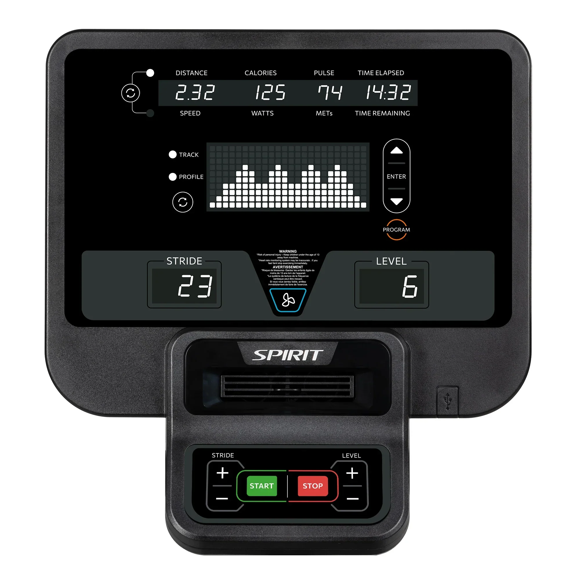 Spirit Fitness CE850 Elliptical - Image 6