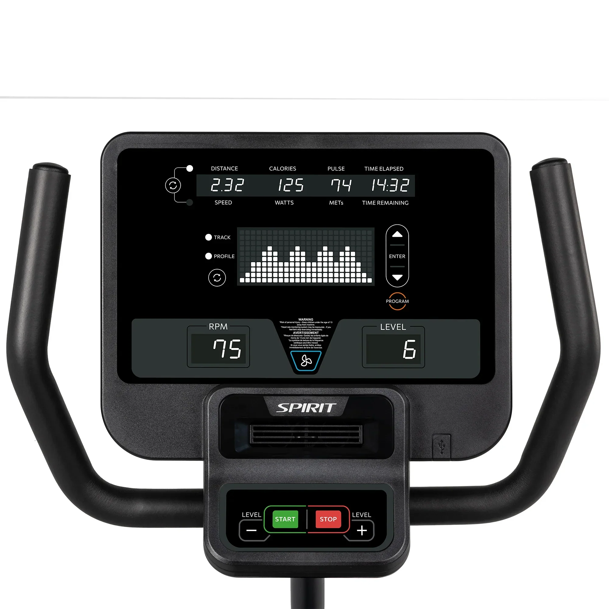 Spirit Fitness CR800 Recumbent Bike - Image 4